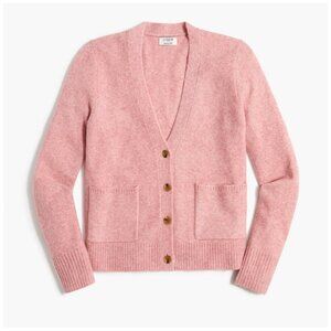 NWT- J Crew Pink Cardigan Sweater with Pockets